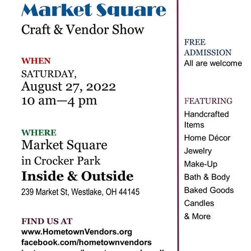 Hometown Vendors LLC Market Square Craft & Vendor Show